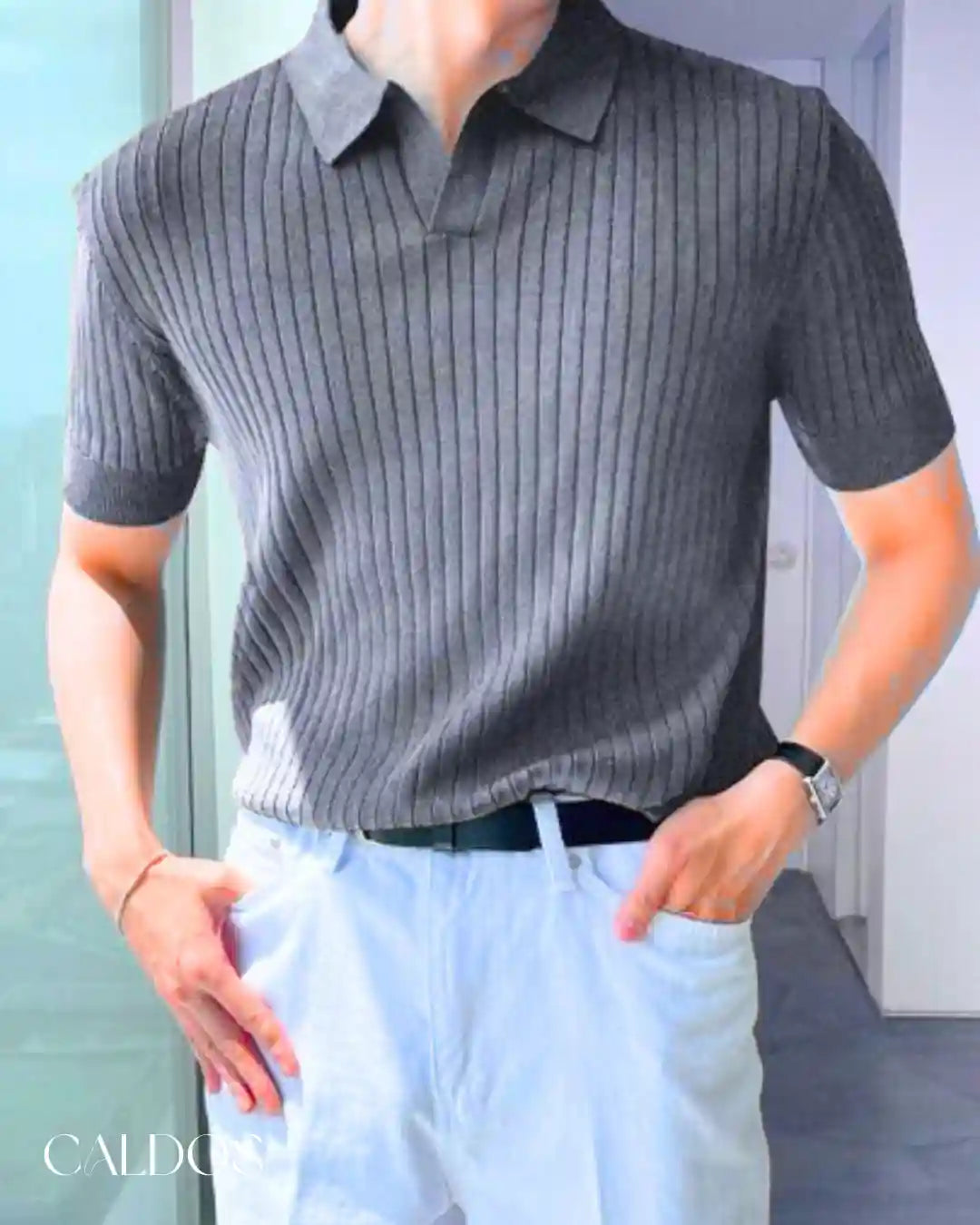 Polo avec patte de boutonnage