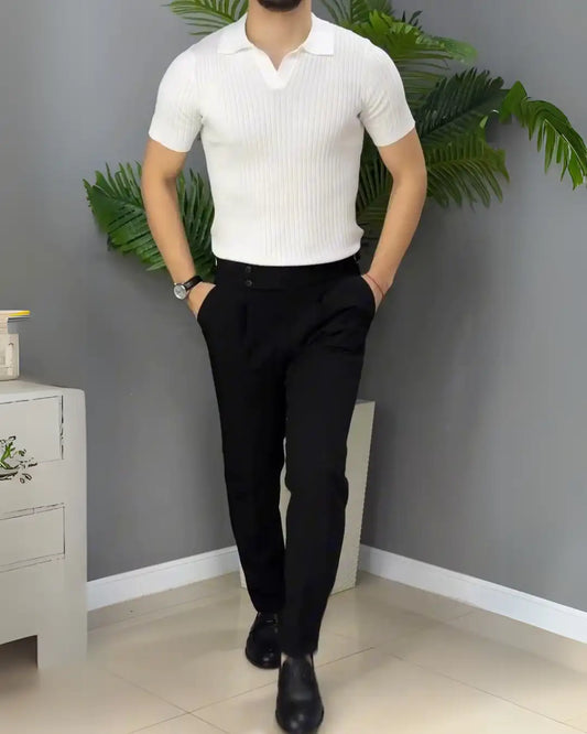 Pantalon et polo tricot