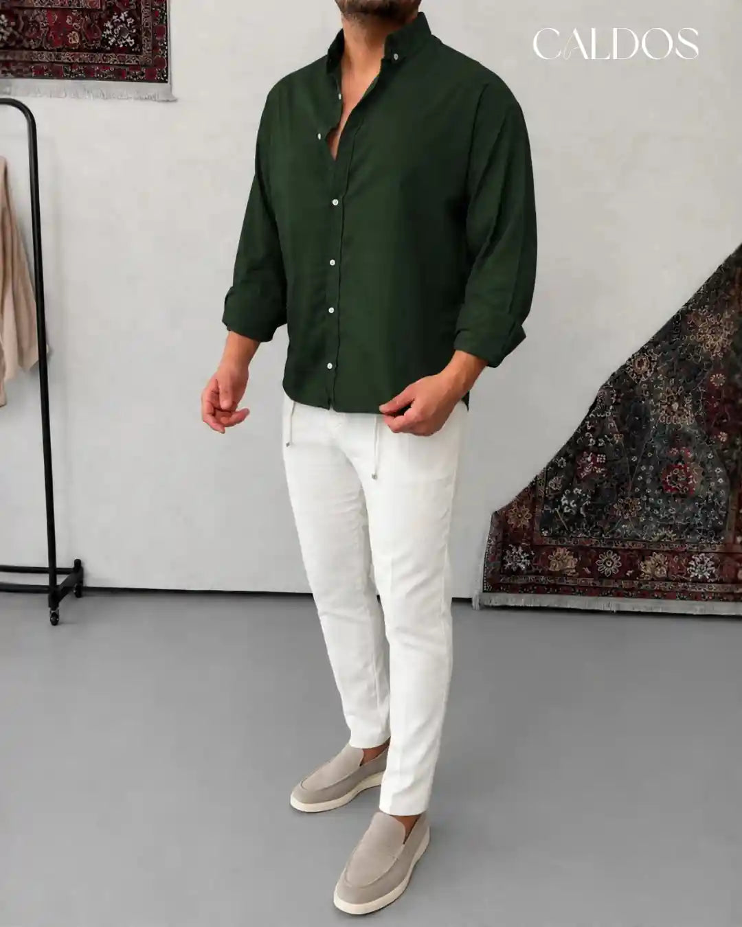 Ensemble Chemise & Pantalon en Lin 100% (Original)