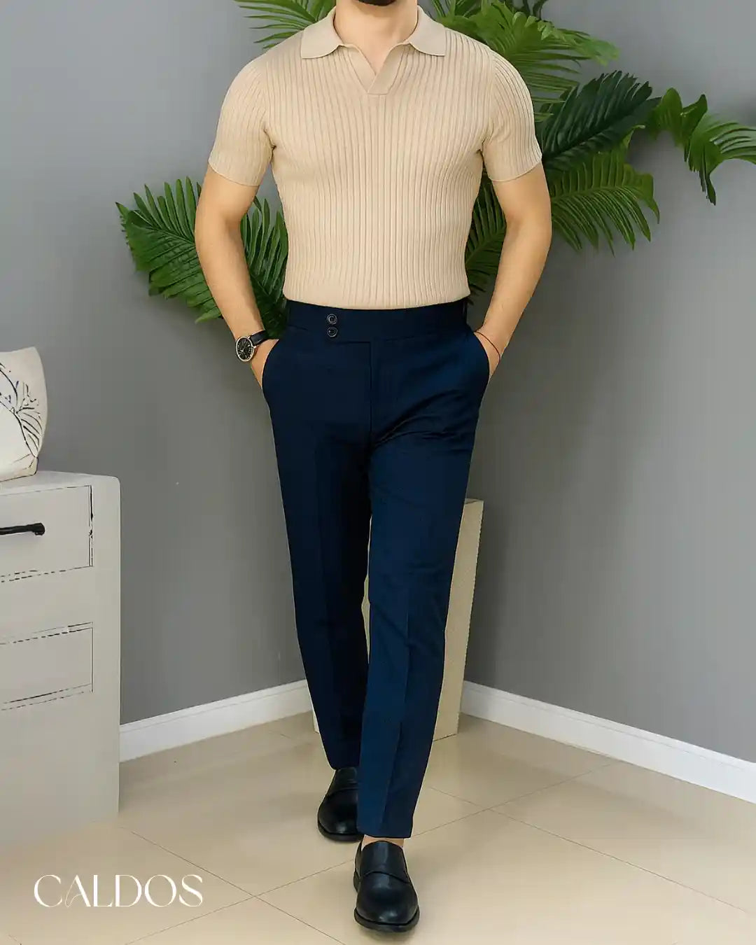 Pantalon et polo tricot