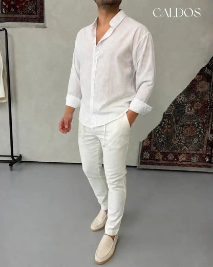 Ensemble Chemise & Pantalon en Lin 100% (Original)