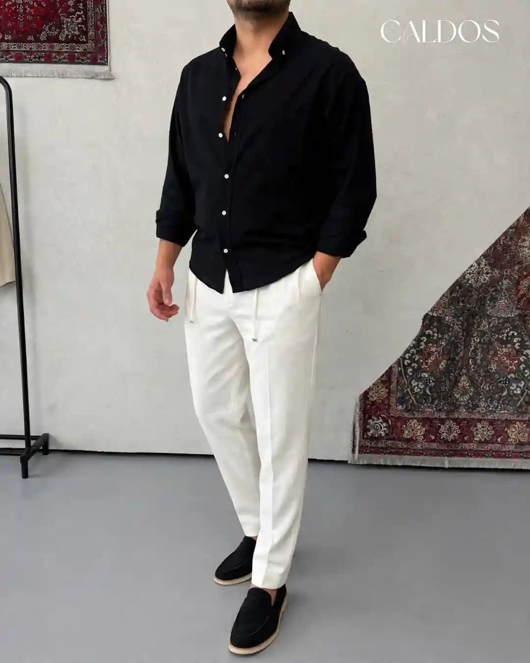 Ensemble Chemise & Pantalon en Lin 100% (Original)