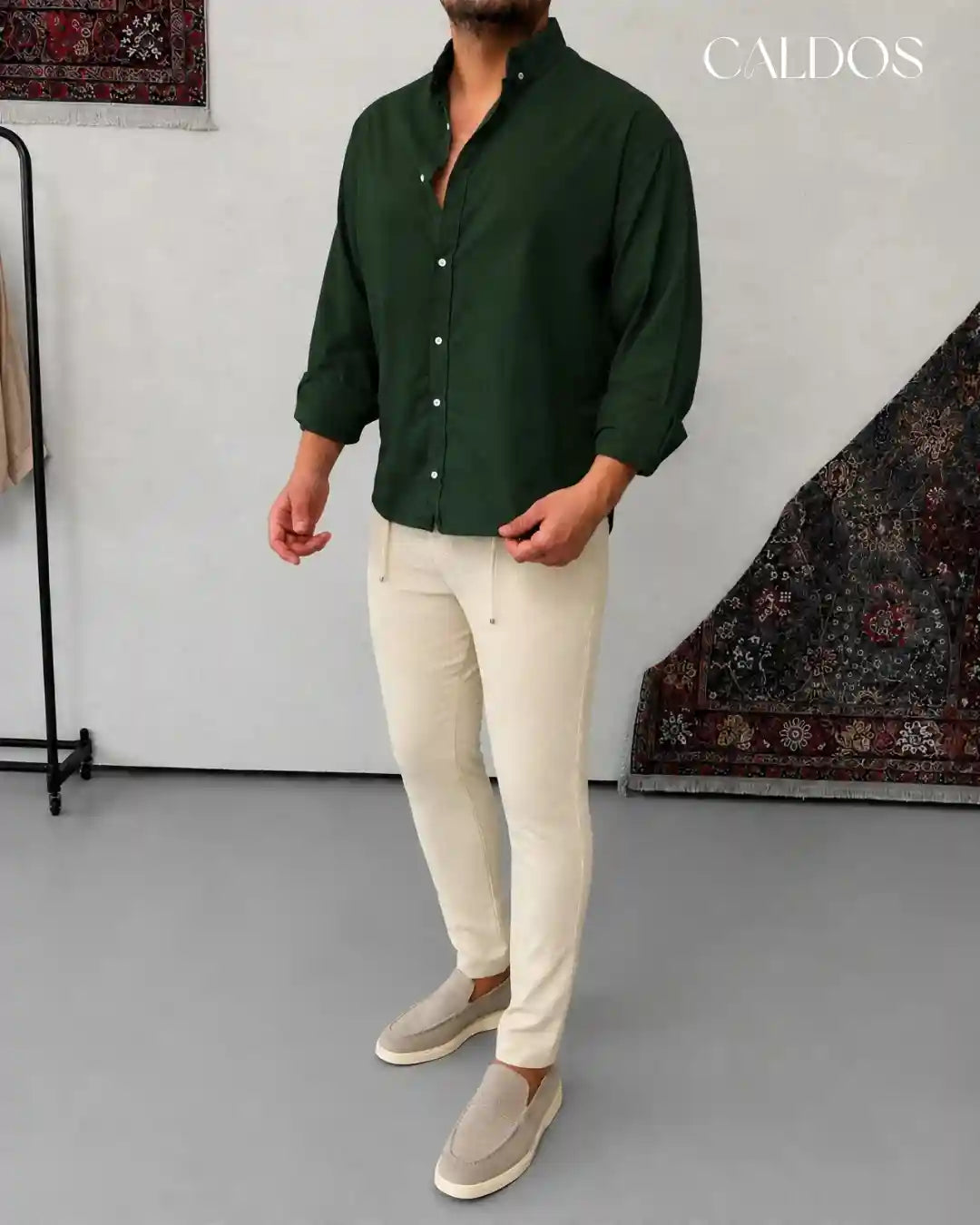Ensemble Chemise & Pantalon en Lin 100% (Original)