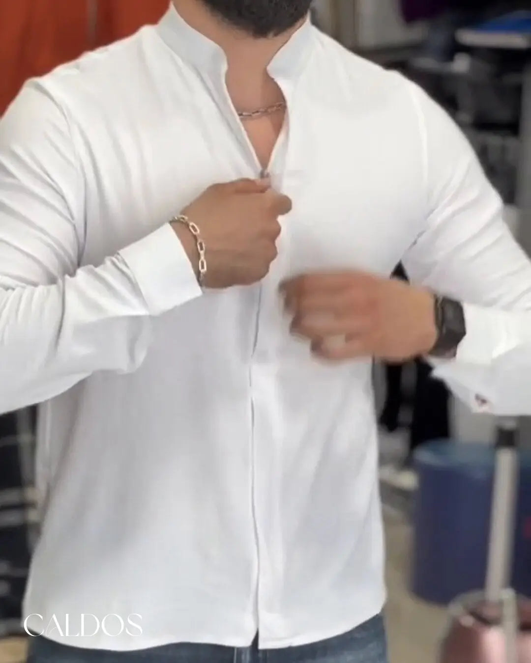 chemise avec fermeture